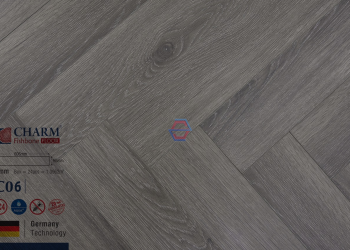 Sàn gỗ Charmwood 12mm xương cá C06