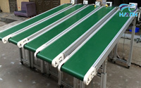 Băng tải PVC xanh