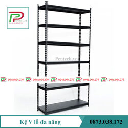 Kệ sắt V lỗ 6 tầng