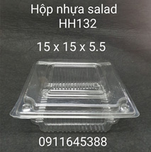 Hộp nhựa Salad HH132