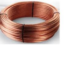 Cáp đồng trần thoát sét