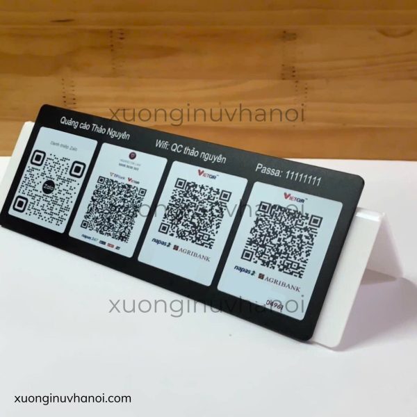 Bảng mã QR in UV trên Mica