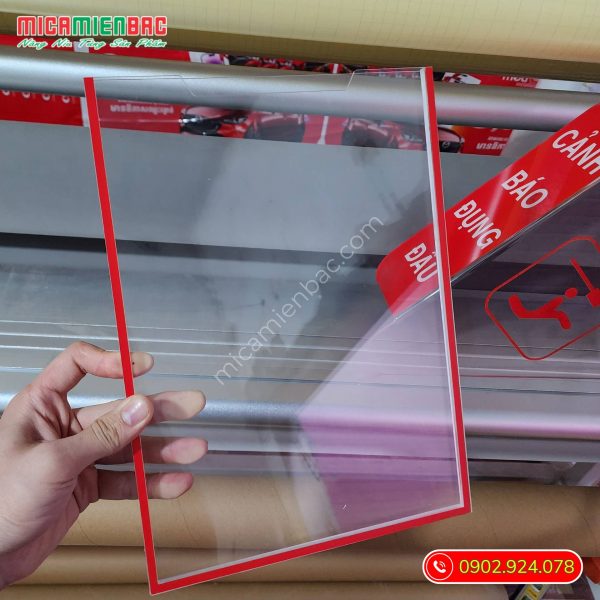 Kệ Checklist Mica trong dán tường
