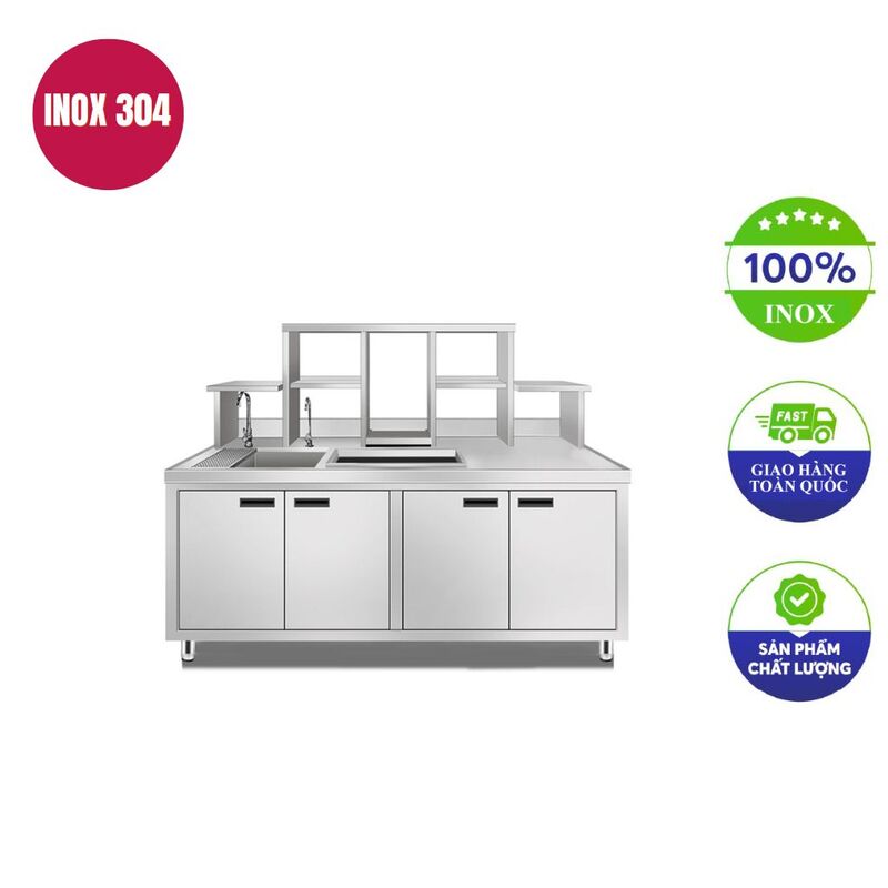 Quầy pha chế inox