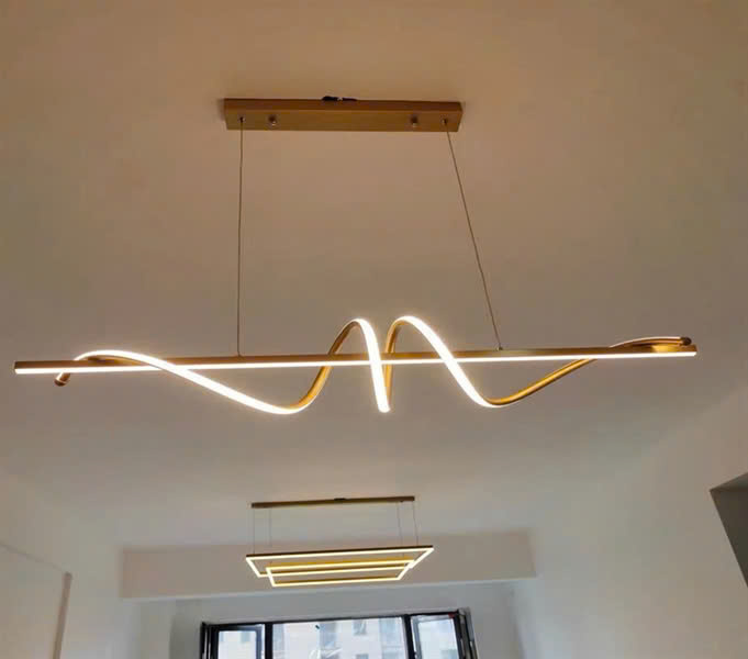 Bộ đèn thả trần hình dải lụa