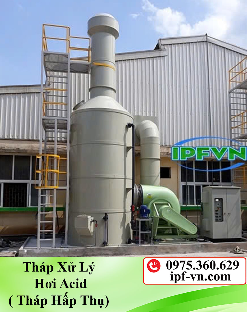 Tháp xử lý hơi Acid (tháp hấp thụ)