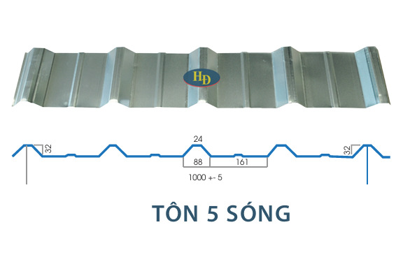 Tôn 5 sóng