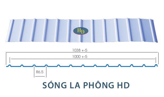 Tôn sóng la phông HD