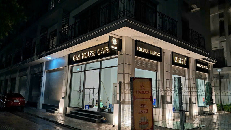 Thiết kế thi công bảng hiệu quảng cáo quán cà phê