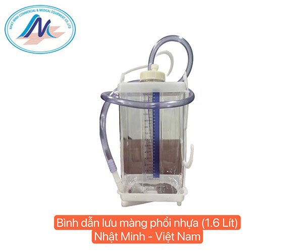 Bình dẫn lưu màng phổi nhựa 1.6L