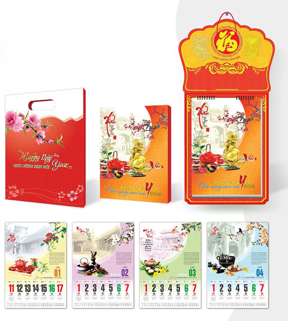 In lịch