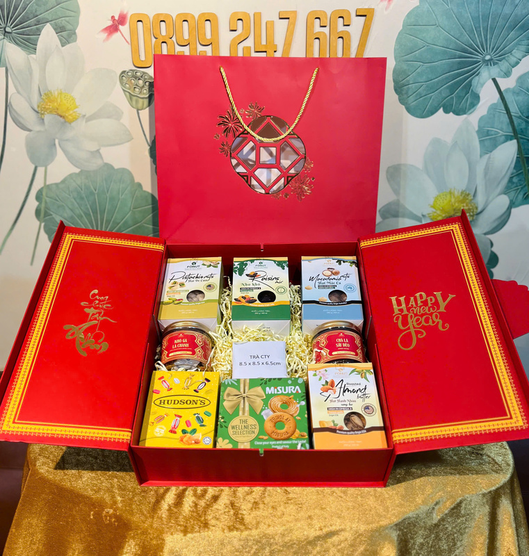 Giỏ quà tết hộp quà tết mix theo yêu cầu