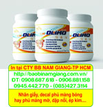 In nhãn giấy decal phủ màng bóng mờ dập nổi ép kim