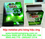 In hộp metalize phủ bóng hiệu ứng