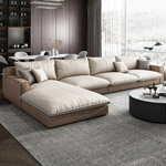 Ghế sofa góc nỉ vân đá L29