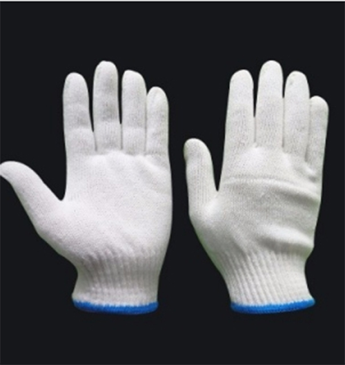 Găng tay len trắng