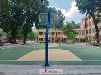 Thi công sơn sân bóng rổ