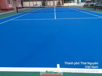 Thi công sơn sân tennis