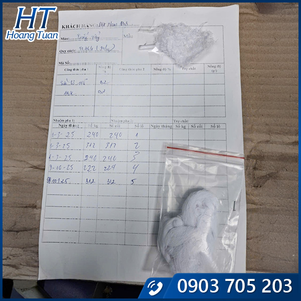 Sợi nhuộm trắng