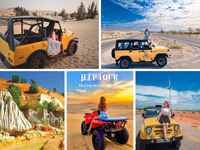 Jeep tour Mũi Né đi đồi Cát Bay