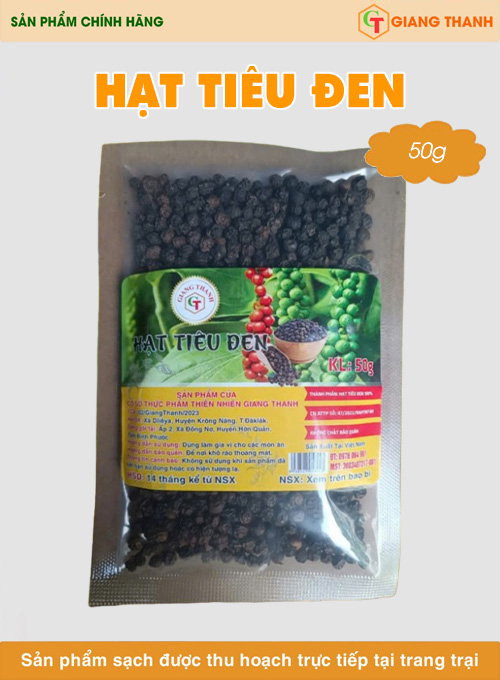 Hạt tiêu đen 50g