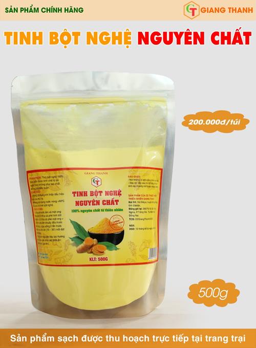 Tinh bột nghệ nguyên chất 500g