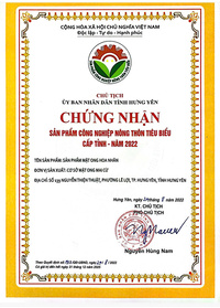 Chứng nhận sản phẩm công nghiệp nông thôn tiêu biểu