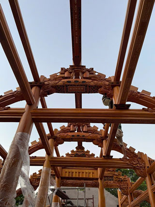 Nhà gỗ 5 gian gỗ mít
