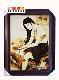 Thiếu nữ và hoa sen
