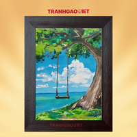 Tranh gạo màu bình yên biết mấy