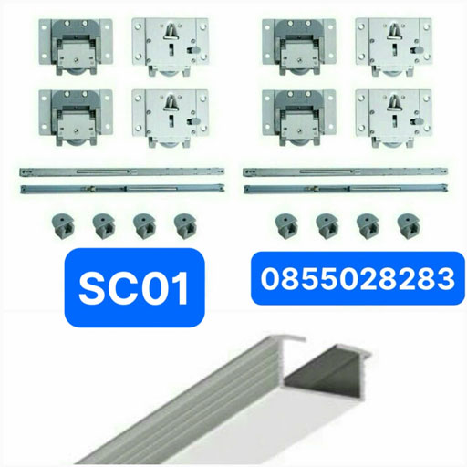 Ray trượt cửa lùa giảm chấn