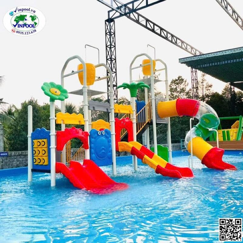 Hình ảnh thực tế bể bơi khu vui chơi