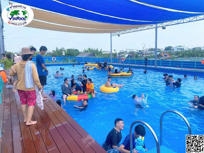 Hình ảnh thực tế bể bơi khu vui chơi
