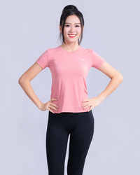 Áo ngắn tay nữ tập gym yoga
