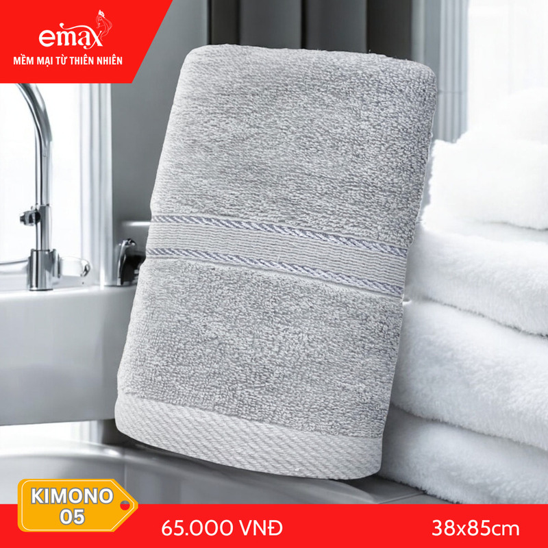 Khăn quấn đầu Cotton Emax Kimono 05