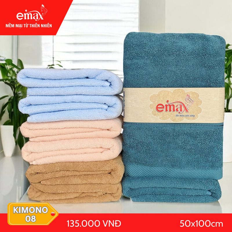 Khăn tắm cao cấp Cotton Emax Kimono