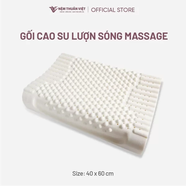 Gối nằm cao su Massage Thuần Việt