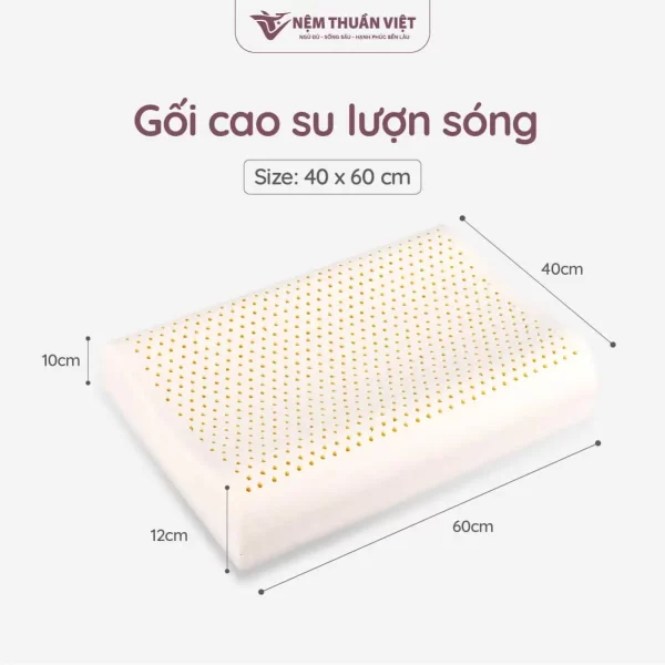 Gối nằm cao su Thuần Việt