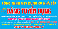 Băng rôn tuyển dụng tại Bình Dương