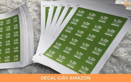 In decal giấy Amazon