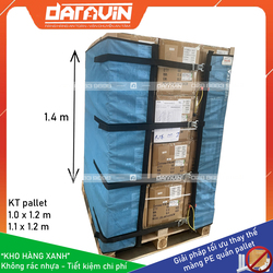 Lưới quấn pallet tái sử dụng cao 1.4m