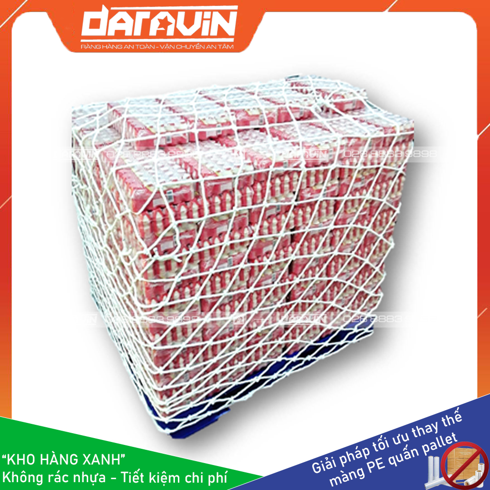Lưới sợi dù quấn pallet tái sử dụng