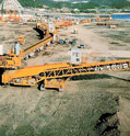 Băng tải dùng trong khai hoang lấp biển