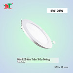 Đèn LED Âm Trần Siêu Mỏng Tròn