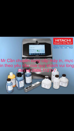 Máy Hitachi và mực in PX