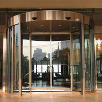 Cửa trượt cong và cửa xoay tròn