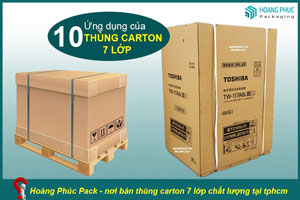 Thùng Carton 7 lớp đựng tủ lạnh