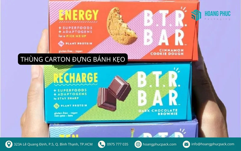 Thùng Carton in Offset đựng bánh kẹo