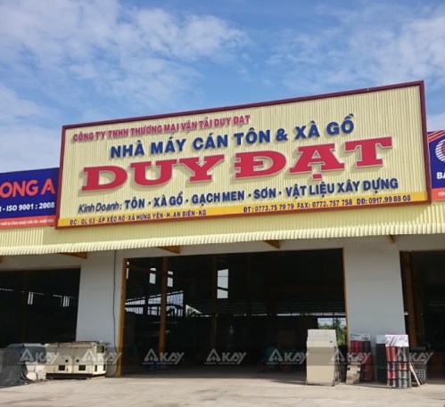 Thi công bảng tôn Đông á