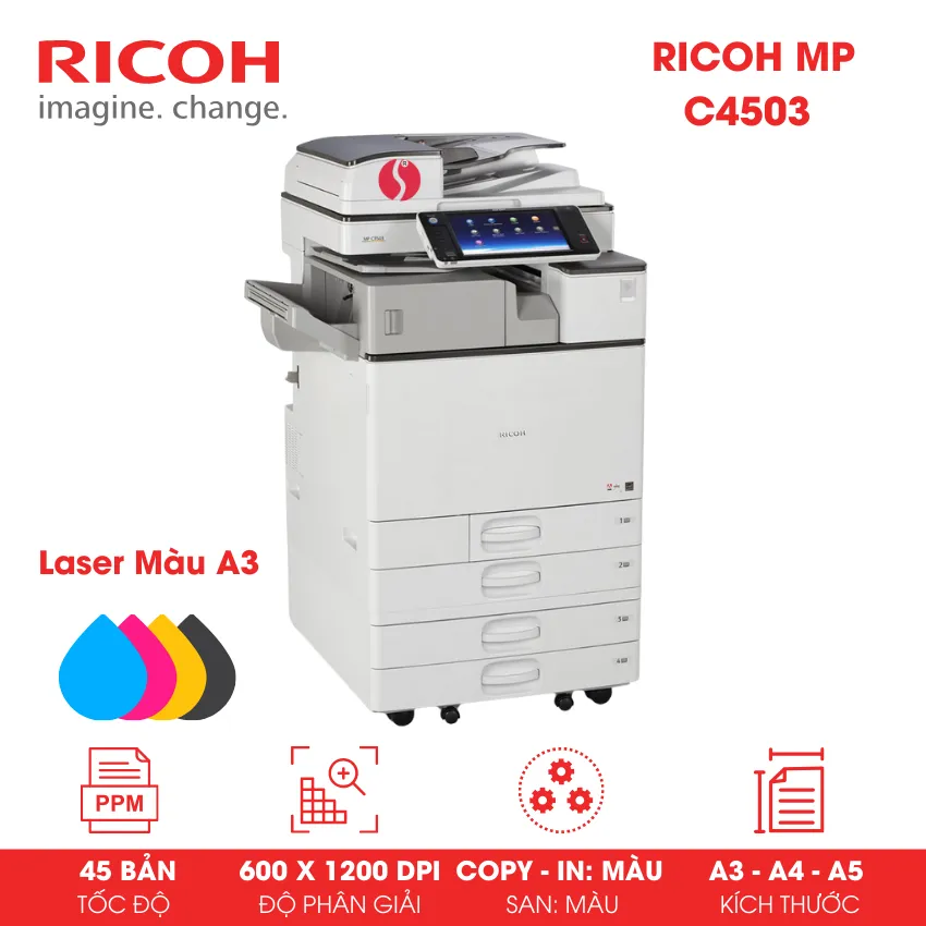 Máy Photocopy màu Ricoh MP C4503